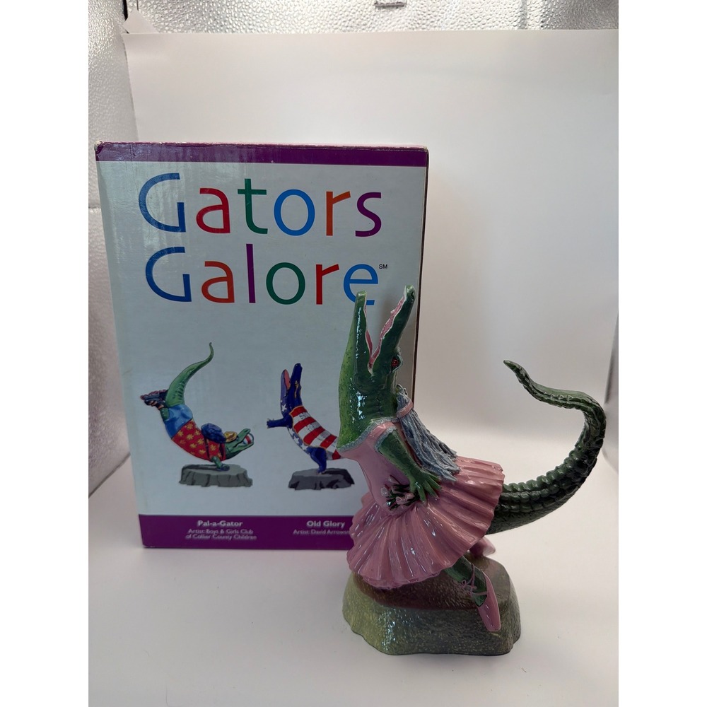 Gators Galore 2002 Degas-tor Limited Edition Alligator Ballerina Figurine Boxed